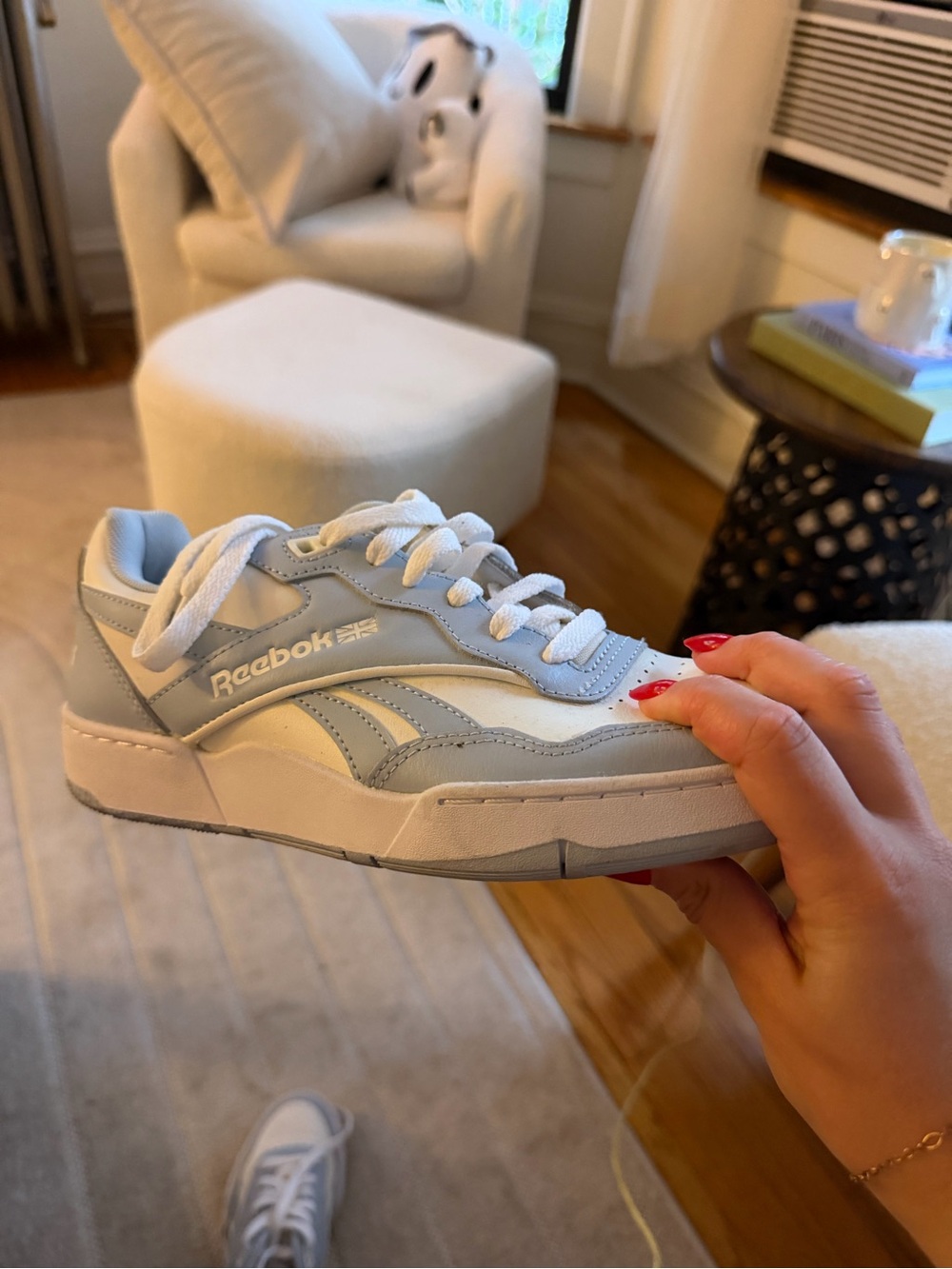 Reebok Club C 85 Sneakers in Light Blue and White